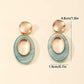 Oval Style Hoop Earrings - HDJ 060
