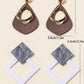 2pairs Geo Decor Drop Earrings - HDJ 073