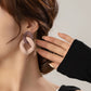 Color Block Drop Earrings - HDJ 074