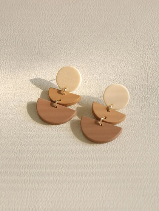 Geometric Style Drop Earrings - HDJ 086