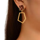 Geometric Stylish Drop Earrings - HDJ 095