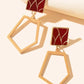 Geometric Stylish Drop Earrings - HDJ 095