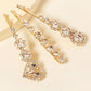 3pcs Rhinestone Decor Hair Clip - HDJ 096