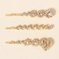 3pcs Rhinestone Decor Hair Clip - HDJ 096