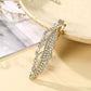 2pcs Rhinestone Leaf Style Hair Clip - HDJ 098