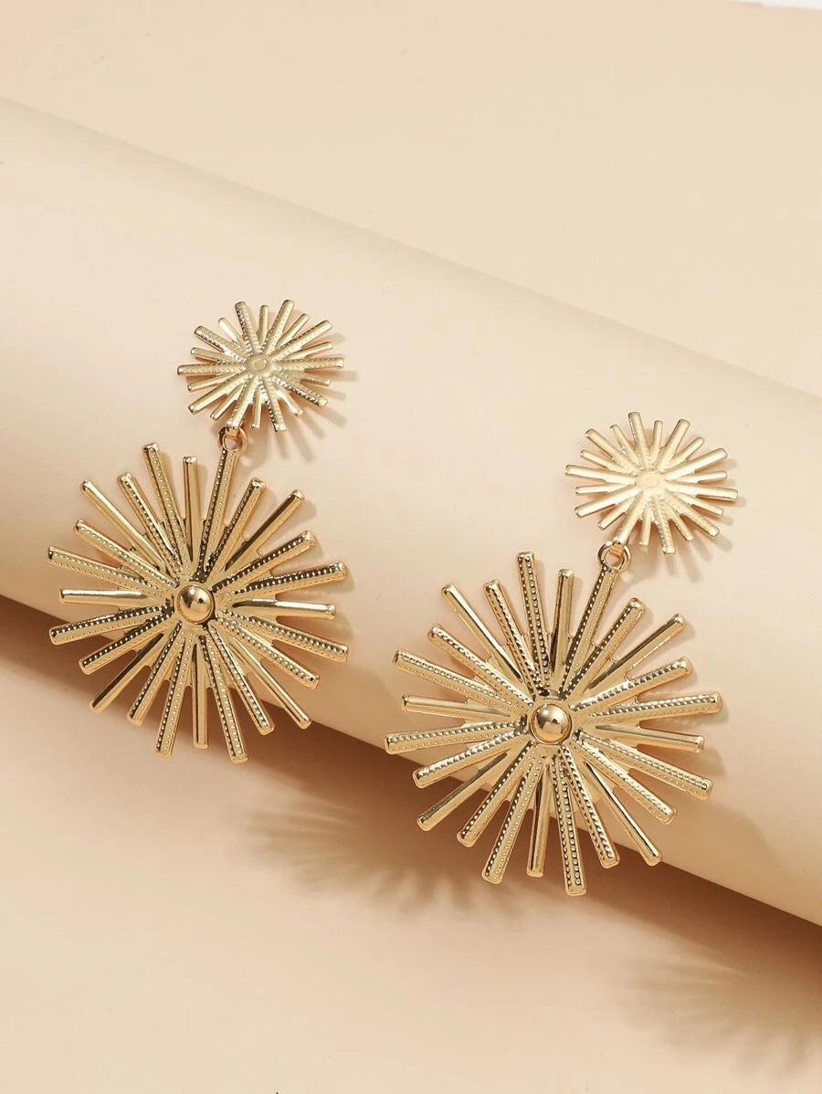 Metallic Drop Earrings - HDJ 099