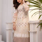 Azure Luxury Embroidered Organza 1 piece Unstitched Kurti - Lilly