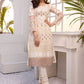 Azure Luxury Embroidered Organza 1 piece Unstitched Kurti - Lilly
