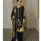 Qalamkar Qline Embroidered Linen 3 piece Unstitch suit - QLA-12