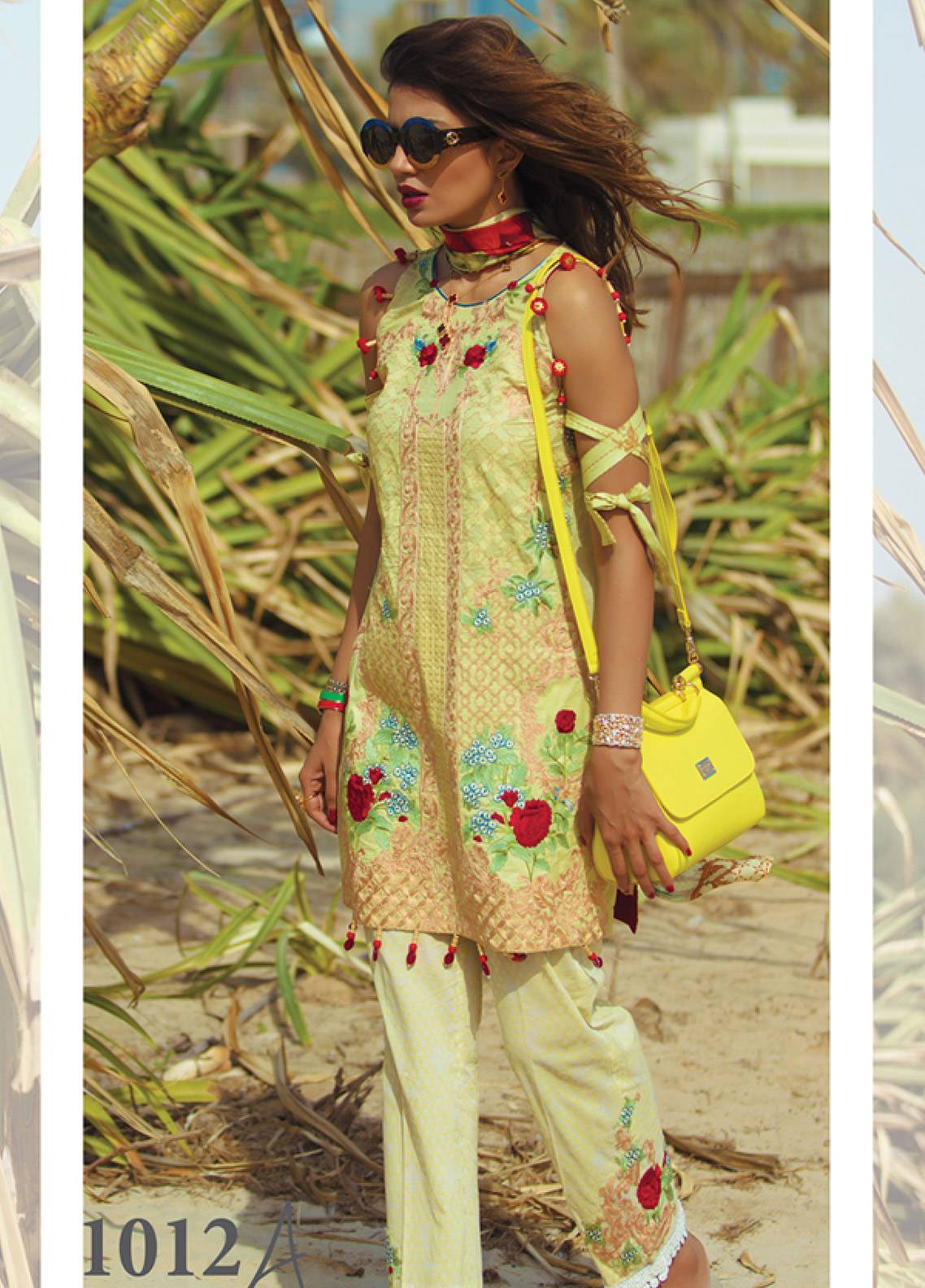 Rang Rasiya Carnation Luxury Lawn Unstitched 3 Piece Suit - 1012A