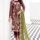 Rangoon by Ramsha Embroidered Chiffon Unstitched 3-Piece Suit - D-810