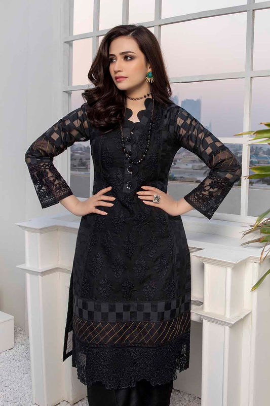 Azure Luxury Embroidered Organza 1 piece Unstitched Kurti - Secret Melody