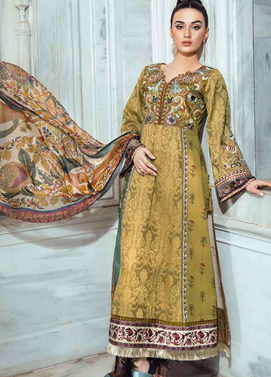 Tena Durrani Embroidered Lawn Unstitched 3 Piece Suit 08 - Liela Spring / Summer Collection