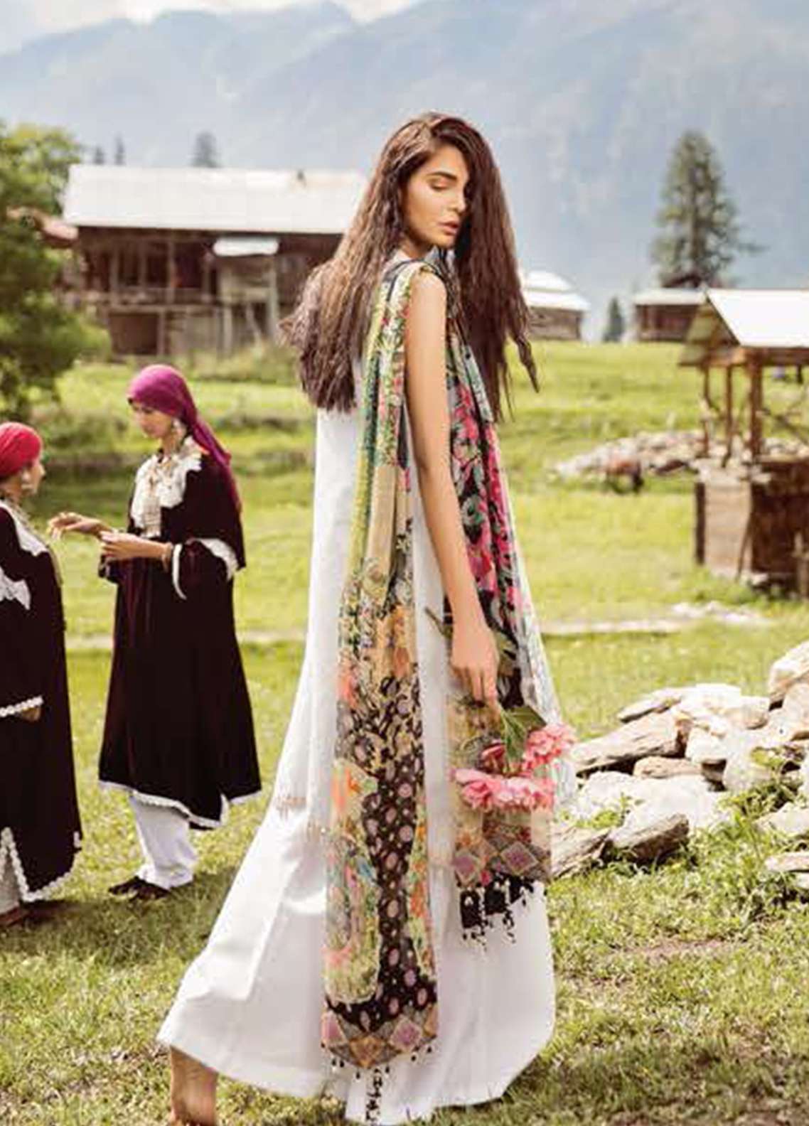 Mushk by Zara Shahjahan Luxury Embroidered Lawn Unstitched 3 Piece Suit - D3 Zarpash