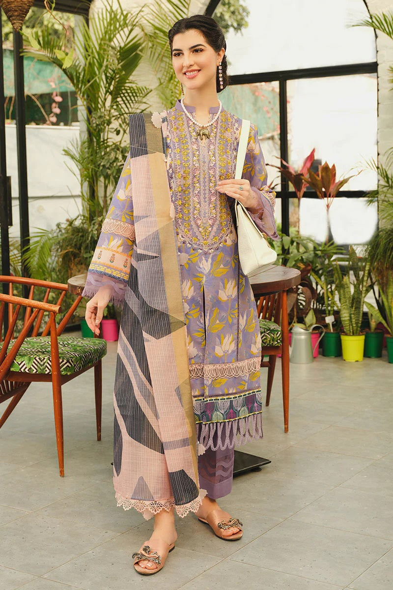 Lifestyle By Rang Rasiya Embroidered Lawn Suits Unstitched 3 Piece RRLSD-6 Charlette
