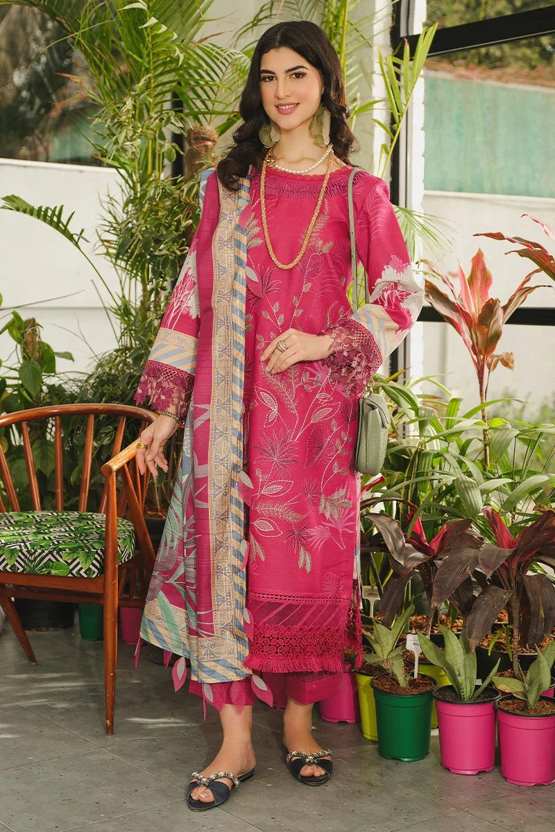 Lifestyle By Rang Rasiya Embroidered Lawn Suits Unstitched 3 Piece RRLSD-8 Ivy