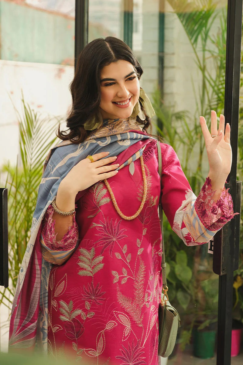 Lifestyle By Rang Rasiya Embroidered Lawn Suits Unstitched 3 Piece RRLSD-8 Ivy