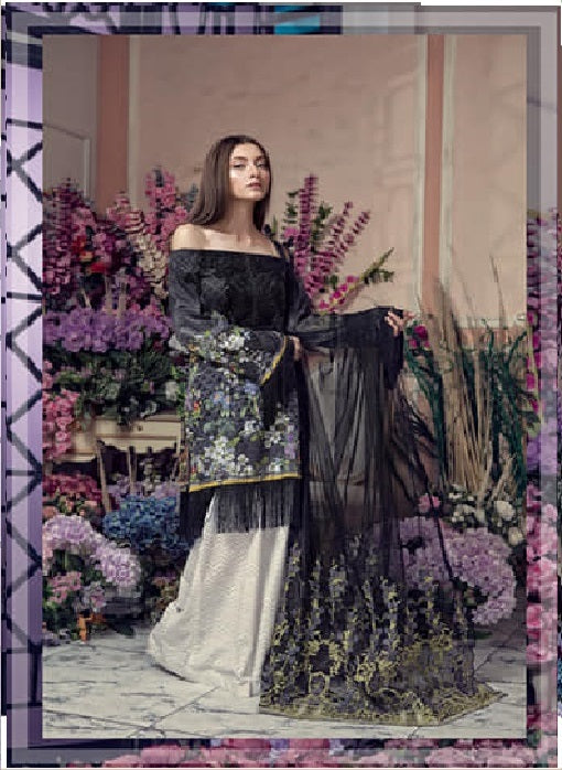 Aayra Embroidered Lawn 3 Piece Unstitched Suit - 7A