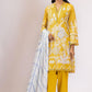 Al Karam Printed Lawn Suits Unstitched 2 Piece SS-41-22 Yellow - Summer Collection