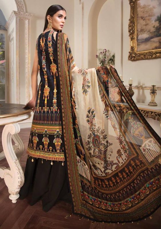 Anaya by Kiran Chaudhry Embroidered Lawn Unstitched 3 Piece Suit - 12