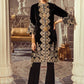 Anaya Luxury Embroidered Velvet Unstitched 2 Piece Suit - 04 MIDNIGHT