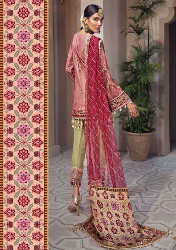 Anaya Luxury Embroidered Wedding 3 Piece Unstitched Dress - 04 Shahbano