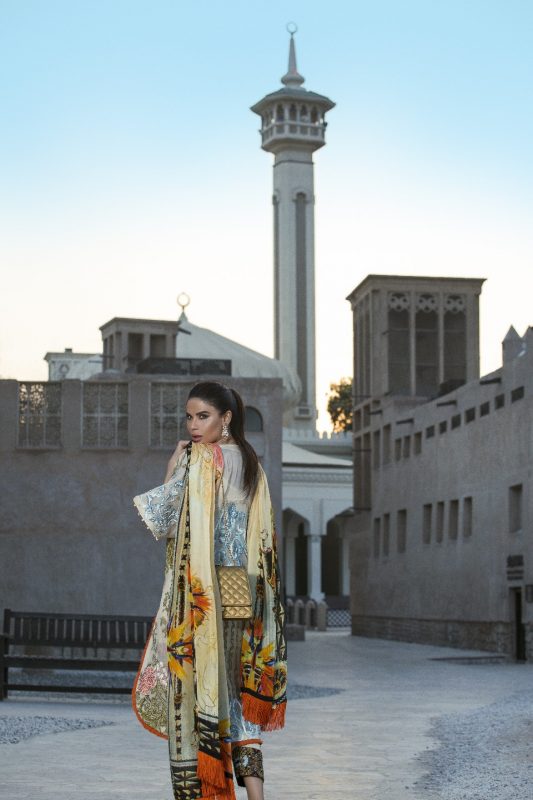 Ayesha Ibrahim Luxury Chiffon Unstitched 3 Piece Suit - 7A