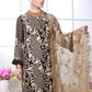Azure Luxe Embroidered Chiffon 3 Piece Unstitched Suit - D-4 Eternity Rouge