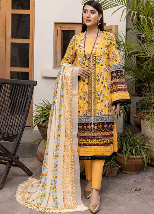 Monsoon Bahar By Al Zohaib Printed Lawn Suits Unstitched 3 Piece - 1A - Summer Collection