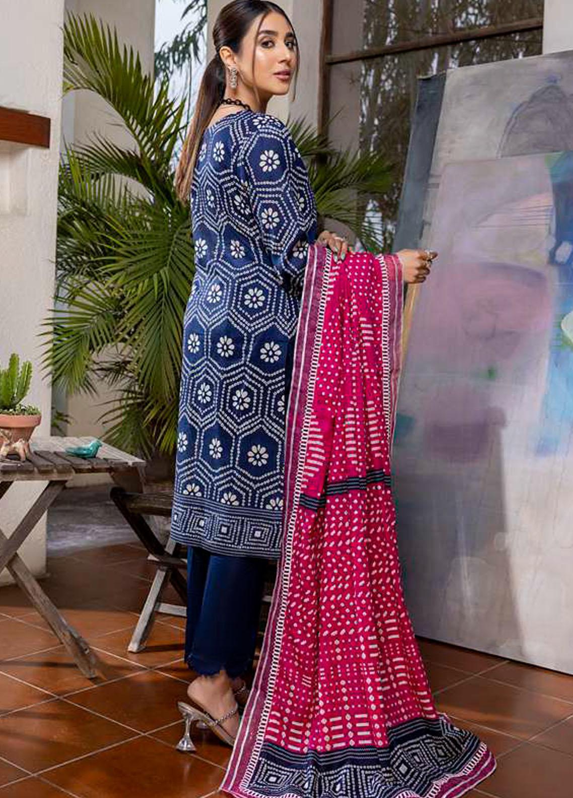 Monsoon Bahar By Al Zohaib Printed Lawn Suits Unstitched 3 Piece - 4A - Summer Collection