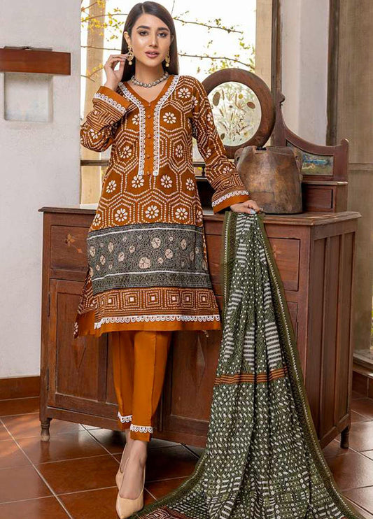 Monsoon Bahar By Al Zohaib Printed Lawn Suits Unstitched 3 Piece - 4B - Summer Collection