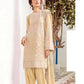 Baroque Embroidered Swiss Voile Unstitched 3 Piece Suit - 07 ICE BERG