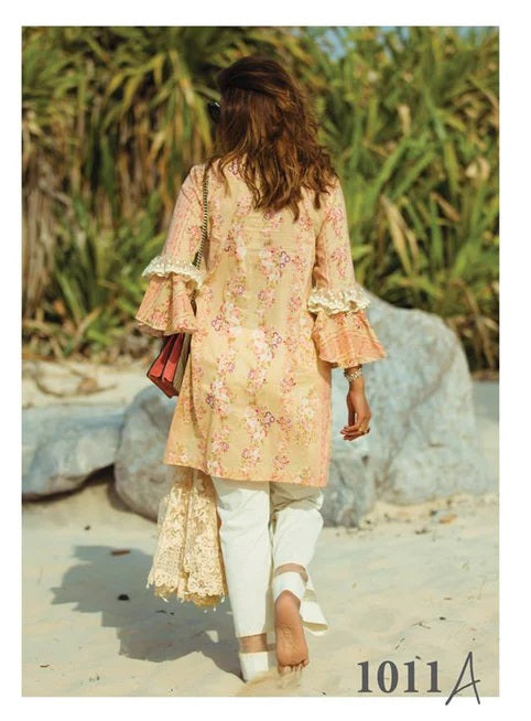 Carnation by Rang Rasiya Embroidered Lawn Unstitched 3 Piece Suit - 1011A