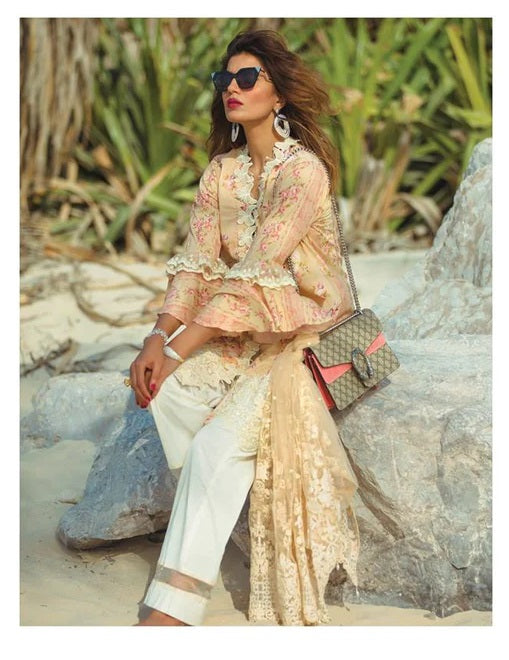 Carnation by Rang Rasiya Embroidered Lawn Unstitched 3 Piece Suit - 1011A