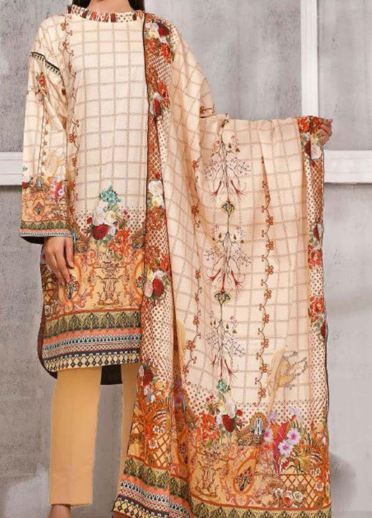 Gul Ahmed Digital Printed Mid Summer Lawn Unstitched 3piece Dress - CLP 63