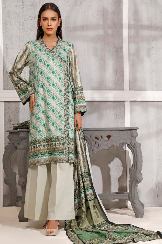 Gul Ahmed Digital Printed Mid Summer Lawn Unstitched 3piece Dress - CLP 66