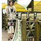 Erum Khan Luxury Embroidered Eid Chiffon Unstitched 3 Piece Suit - EK 10