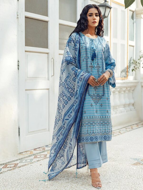 Estela By Salitex Embroidered Lawn Suits Unstitched 3 Piece WK-00987BUT