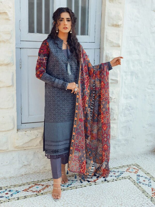 Estela By Salitex Embroidered Lawn Suits Unstitched 3 Piece WK-00988BUT
