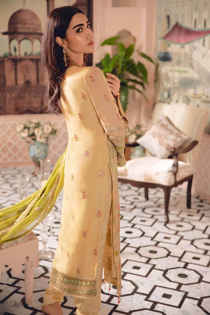 Maryum N Maria Premium Chiffon Unstitched 3 Piece Suit - FE-04