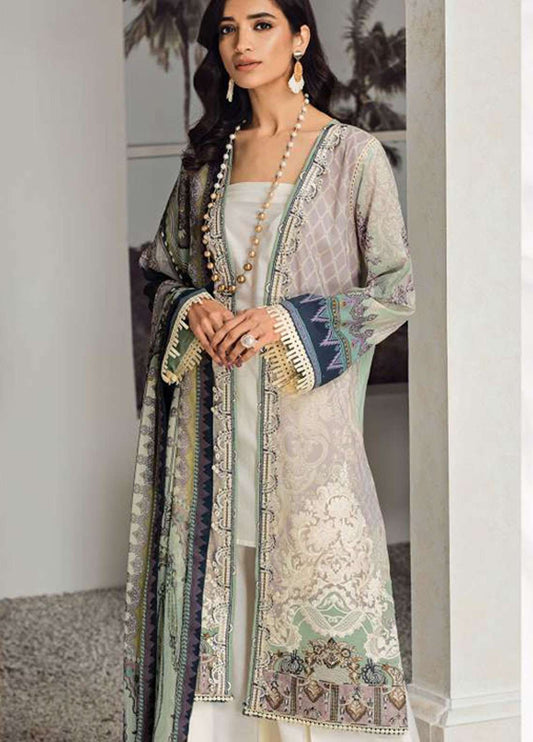 Fuchsia Summer Embroidered Lawn Unstitched 3 Piece Suit - 6 Svana