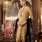 Iznik Festive Velvet 3 piece Unstitched Dress with Velvet Shawl - 01 RICH GOLD