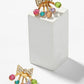 Bow Style Gemstone Stud Earrings - HDJ 014