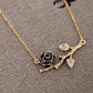 Pendant Necklace & Hoop Earrings- HDJ 019
