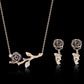 Pendant Necklace & Hoop Earrings- HDJ 019