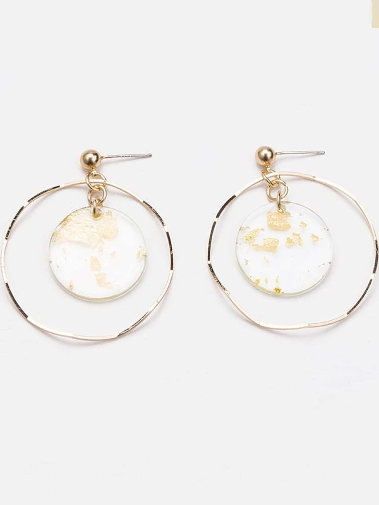 Round Drop Earrings - HDJ 022