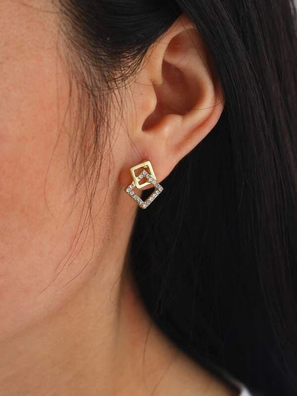 Geometric Decor Earrings - HDJ 002