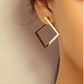 Metal Square Earrings - HDJ 003