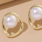 Faux Pearl Stud Earrings - HDJ 035