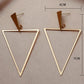 Triangle Shape Drop Earrings - HDJ 037